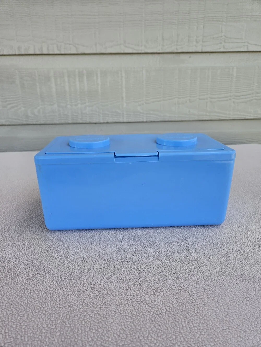CHUBS Stackable Empty Plastic Baby Wipe Container Storage Vintage Light Blue